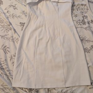 Beginning Boutique Strapless Cream Dress